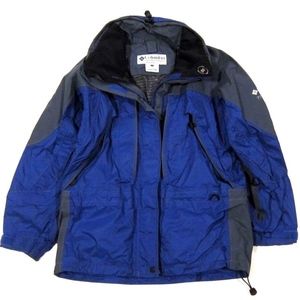 Columbia Titanium Omni Tech Jacket Shell Indigo S